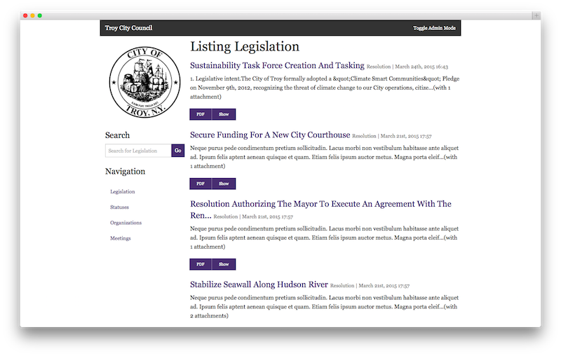 Application screenshot